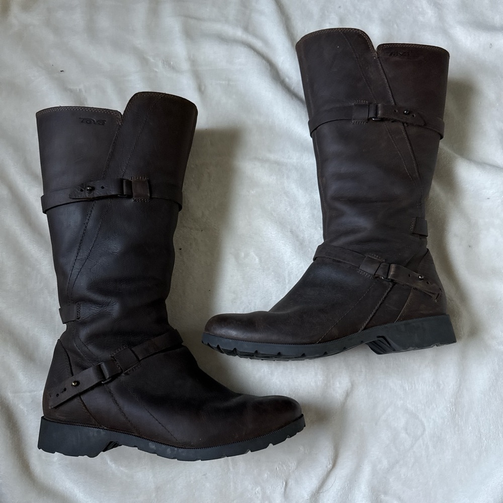 Teva Dark Brown Women’s Leather Boots